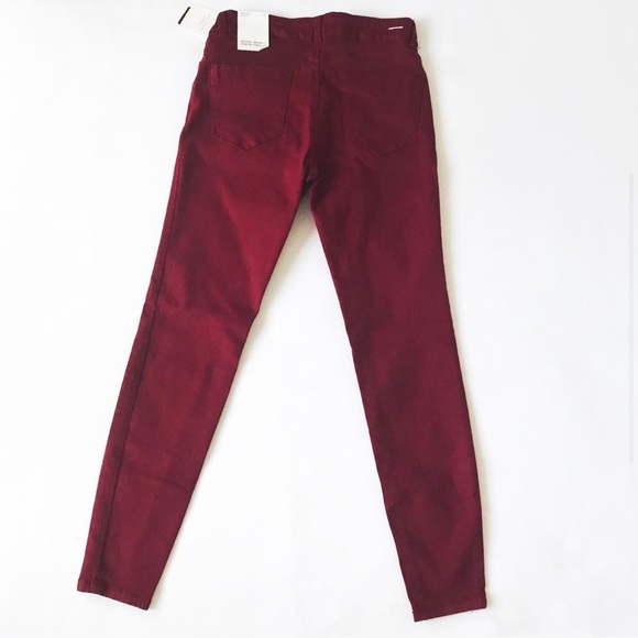 Zara burgundy skinny jeans - Picture 3 of 4